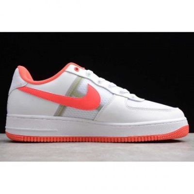 Nike Air Force 1 Low Beyaz / Açık Kırmızı Kaykay Ayakkabı Türkiye - IJVVCBF4